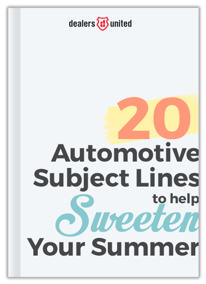 Free Download: 20 Summer Subject Lines For Auto Dealers