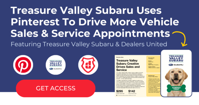 Text - Treasure Valley Subaru Uses Pinterest To Drive More vehicle Sales & Service Appointments