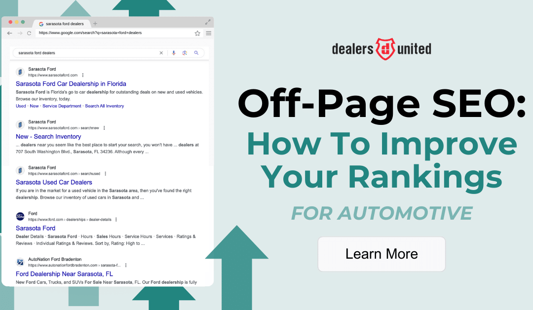 Off-Page SEO: How to Improve Your Rankings – For Automotive