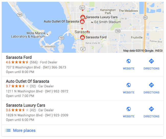 Google Possum Filters Out Dealerships With Multiple Listings