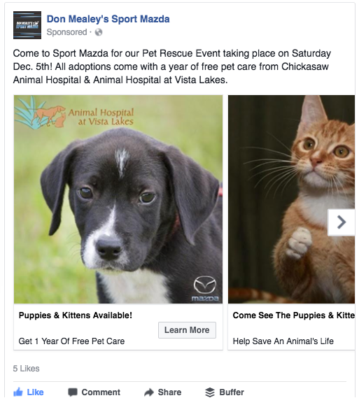 facebook-microtargeting-strategy-pet-rescue-auto-dealers - Dealers United