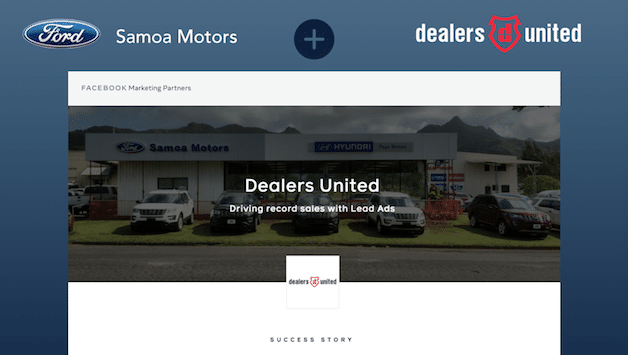 Samoa Motors Lands Facebook Business Published Success Story